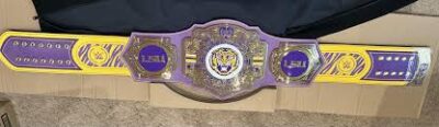 LSU Tigers WWE Legacy Title Belt